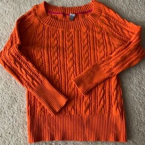 Orange Knit Sweater